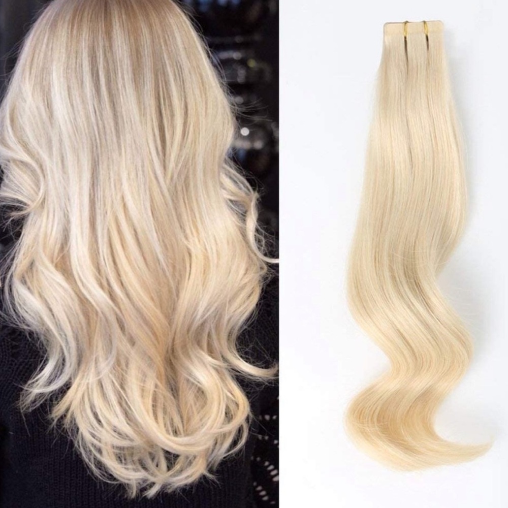 14in Tape in Extensions Remy Human Hair 20 Pieces 50 Grams, #60